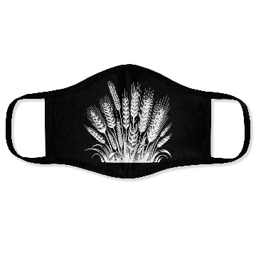 Discover Wheat And Rye Grain Type Ears Face Masks