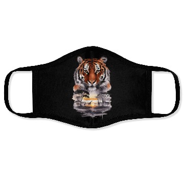 Discover Tiger Paradise Jungle for a Tiger lovers Face Masks