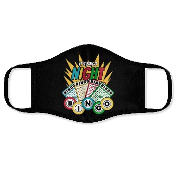 Discover It's Bingo Night Caller Daubers Professional Bingo Face Masks
