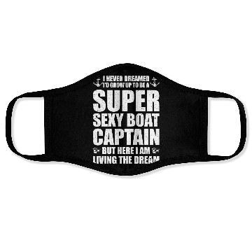 Discover Super Sexy Boat Captain Face Masks