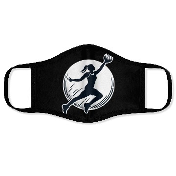 Discover Woman Basketball Athlete Silhouett Face Masks