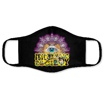 Discover Psychedelic Society Face Masks