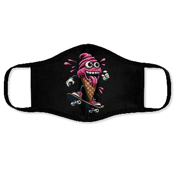 Discover Crazy Skater Ice Cream Face Masks