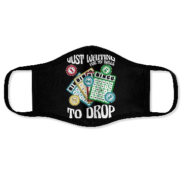 Discover Waiting For My Balls To Drop Caller Daubers Bingo Face Masks