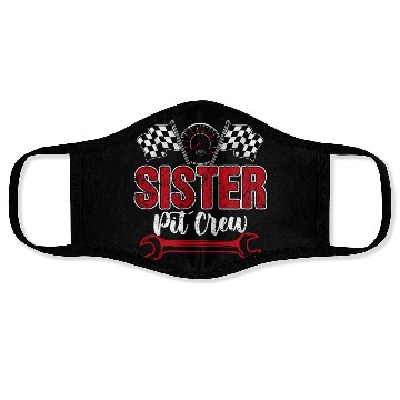 Discover Birthday Party Racing Family Sister Pit Crew Face Masks