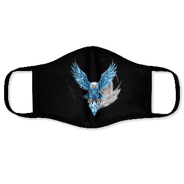 Discover Elevate Your Style with the Crystal Eagle Face Masks