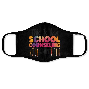Discover School Counselor Watercolor This Face Masks