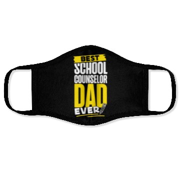 Discover School Counselor Dad Best School Face Masks