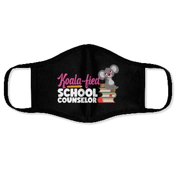 Discover School Counselor Koala Koala-Fied Face Masks