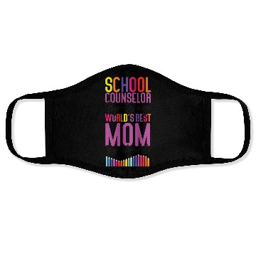 Discover School Counselor Mom School Face Masks