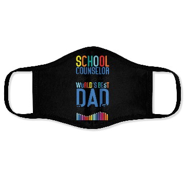 Discover School Counselor Dad School Face Masks