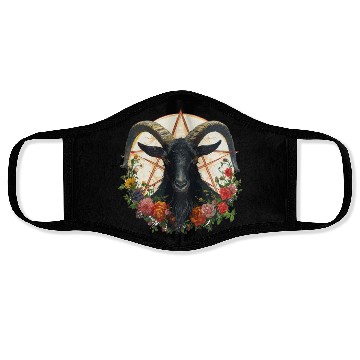 Discover Goat Lucifer Occult Devil Satan For a Heavy Metal Face Masks