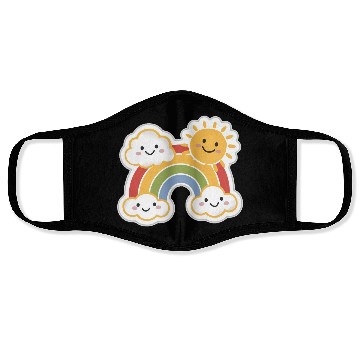 Discover Rainbow Bright Face Masks