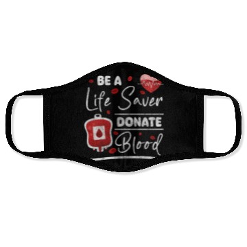 Discover Blood Thank You Face Masks