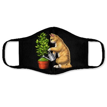 Discover Cat Watering Plants Face Masks