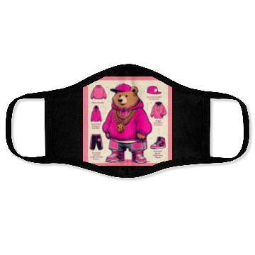 Discover Hip Hop Bear Face Masks