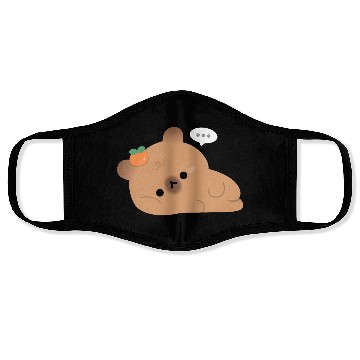 Discover Tired Capybara Face Masks