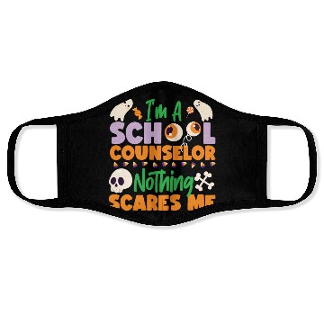 Discover School Counselor Mom Halloween I'm Face Masks