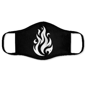 Discover T Tattoo Flames Fire Illustration Design Face Masks