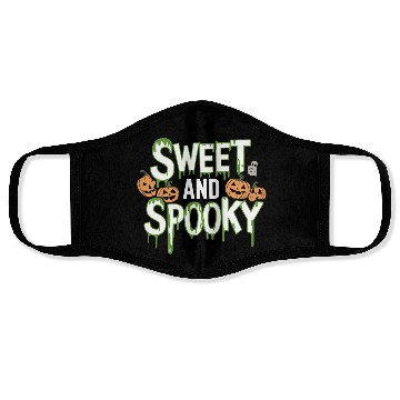 Discover Sweet and Spooky - Sweet Halloween Saying Face Masks