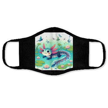 Discover The axolotl-aye-aye Face Masks