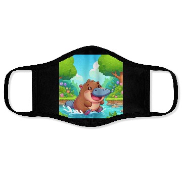 Discover The hippo-platypus Face Masks