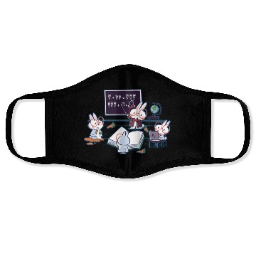 Discover Bunnies Math, Funny Back To School Face Masks