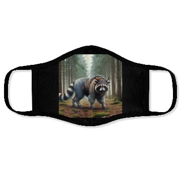 Discover The raccoon-buffalo Face Masks