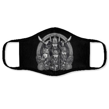 Discover viking warriors Face Masks