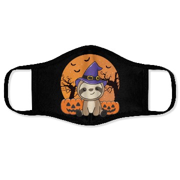 Discover Fault Witch Pumpkin Sloths Happy Halloween Face Masks
