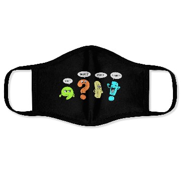 Discover Punctuation Party English Teacher Wait What Stop F Face Masks