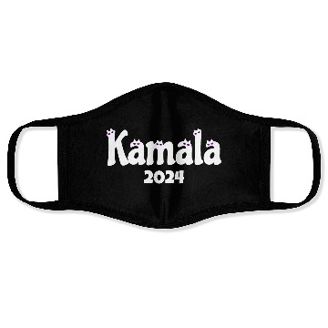 Discover Kamala Cat 2024 Election Support Face Masks