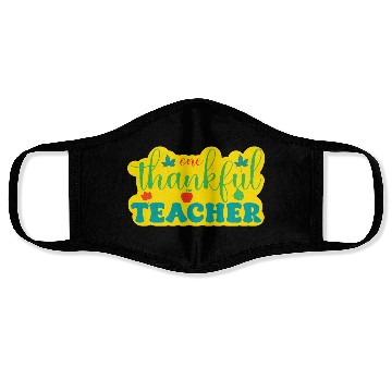 Discover one thankful teacher Face Masks
