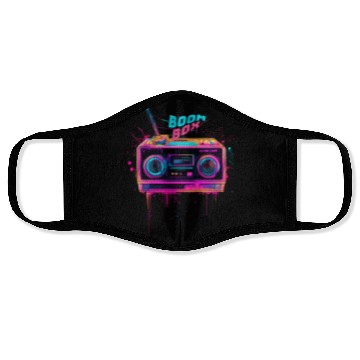 Discover boombox 80s music Face Masks