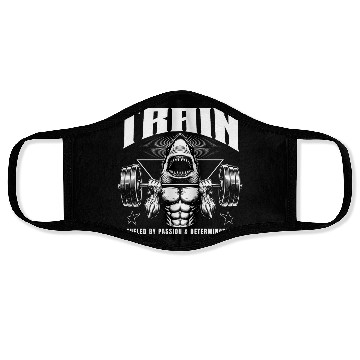 Discover Train Gym Workout Fueled By Passion Face Masks