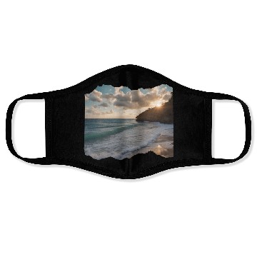 Discover Summer scenery Face Masks