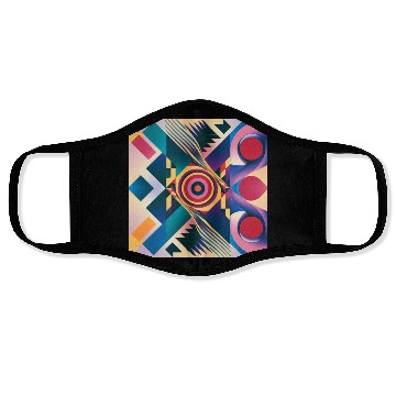 Discover Awesome Modern Geometric Pattern Throw Pillow Face Masks