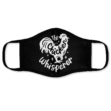 Discover The Chicken Whisperer Funny Chicken Lover Farming Face Masks