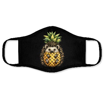 Discover Spiky Pineapple Fruit Lover Funny Design Face Masks