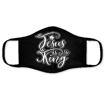 Discover Jesus Is King Love Jesus Christian Christmas Face Masks