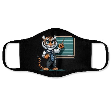 Discover Cute Tiger Teacher Face Masks