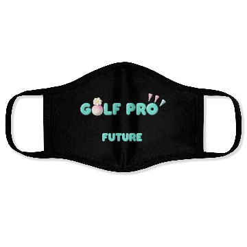 Discover Golf Pro Future - 3D daisy and golf tees Face Masks