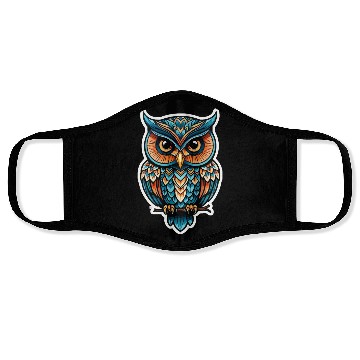 Discover Owl Neo Traditional Face Masks