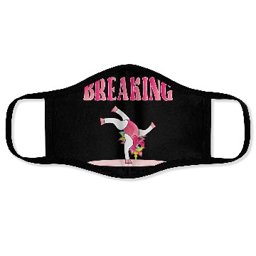 Discover BREAKING DANCE UNICORN Face Masks
