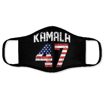 Discover Kamala 47 Kamala Harris for President 2024 America Face Masks