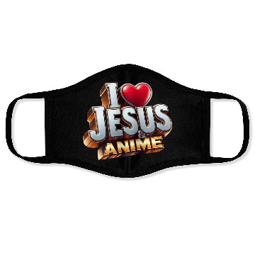 Discover I Love Jesus & Anime Face Masks