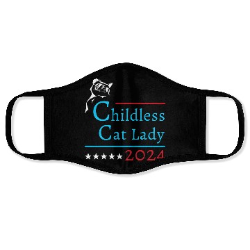 Discover "Childless Cat Lady" Kamala Harris 2024 Face Masks