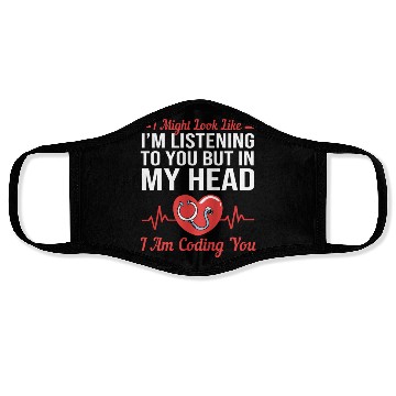 Discover Medical Coder Might Look Like I'm Listening To You Face Masks