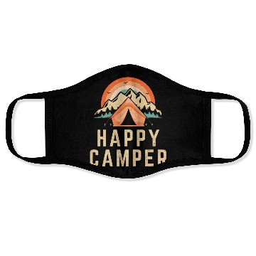 Discover Happy Camper - Camping Lover Face Masks