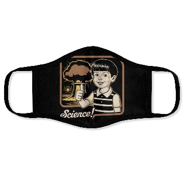 Discover Bold Science Typography for Active Minds Face Masks